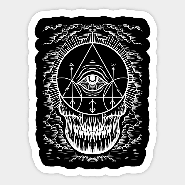 Alchemist Sacred Geometry Sticker by QQdesigns